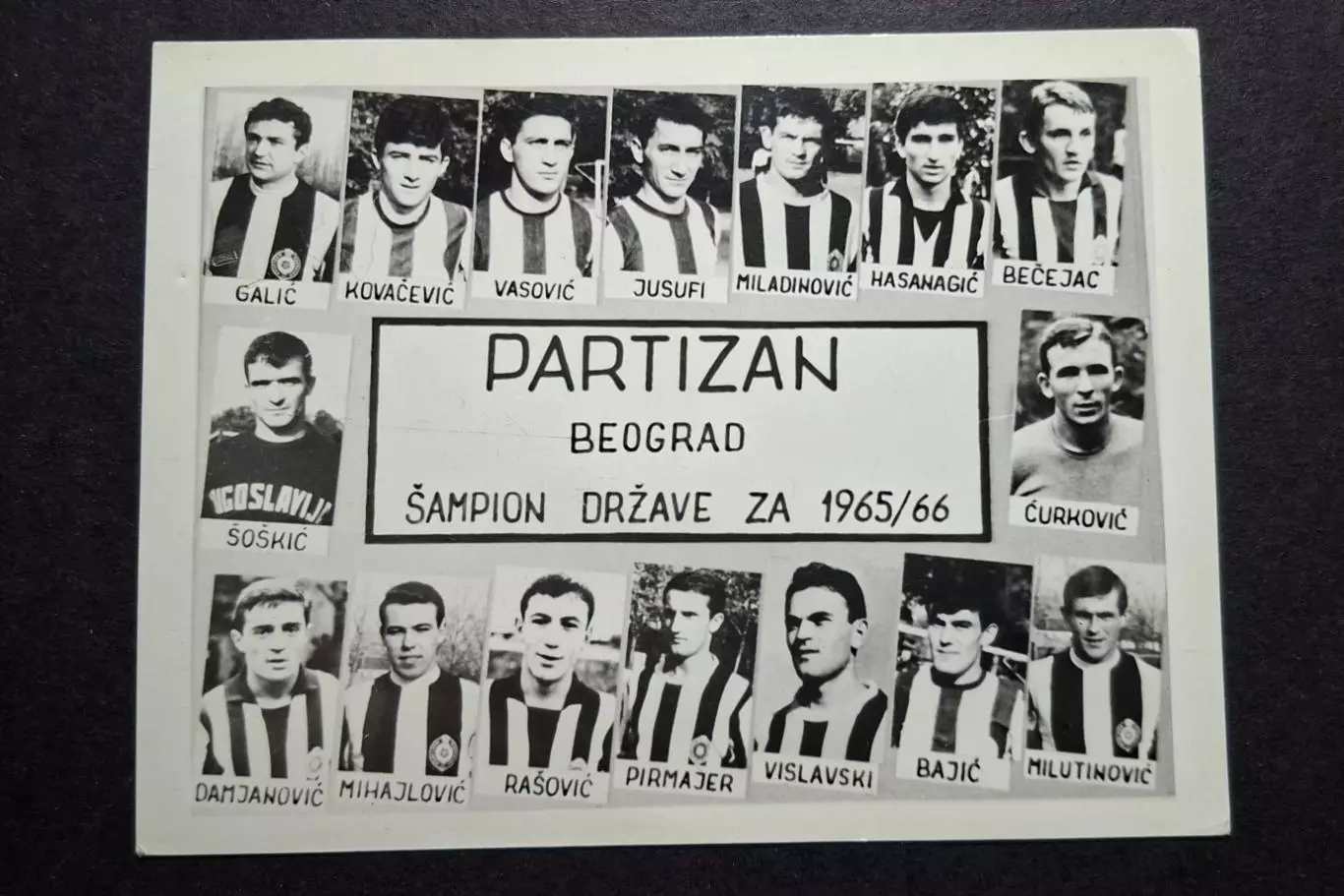 Листівка Партизан Белград (2)