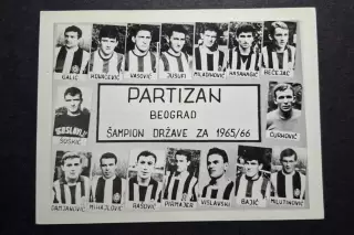 Листівка Партизан Белград
