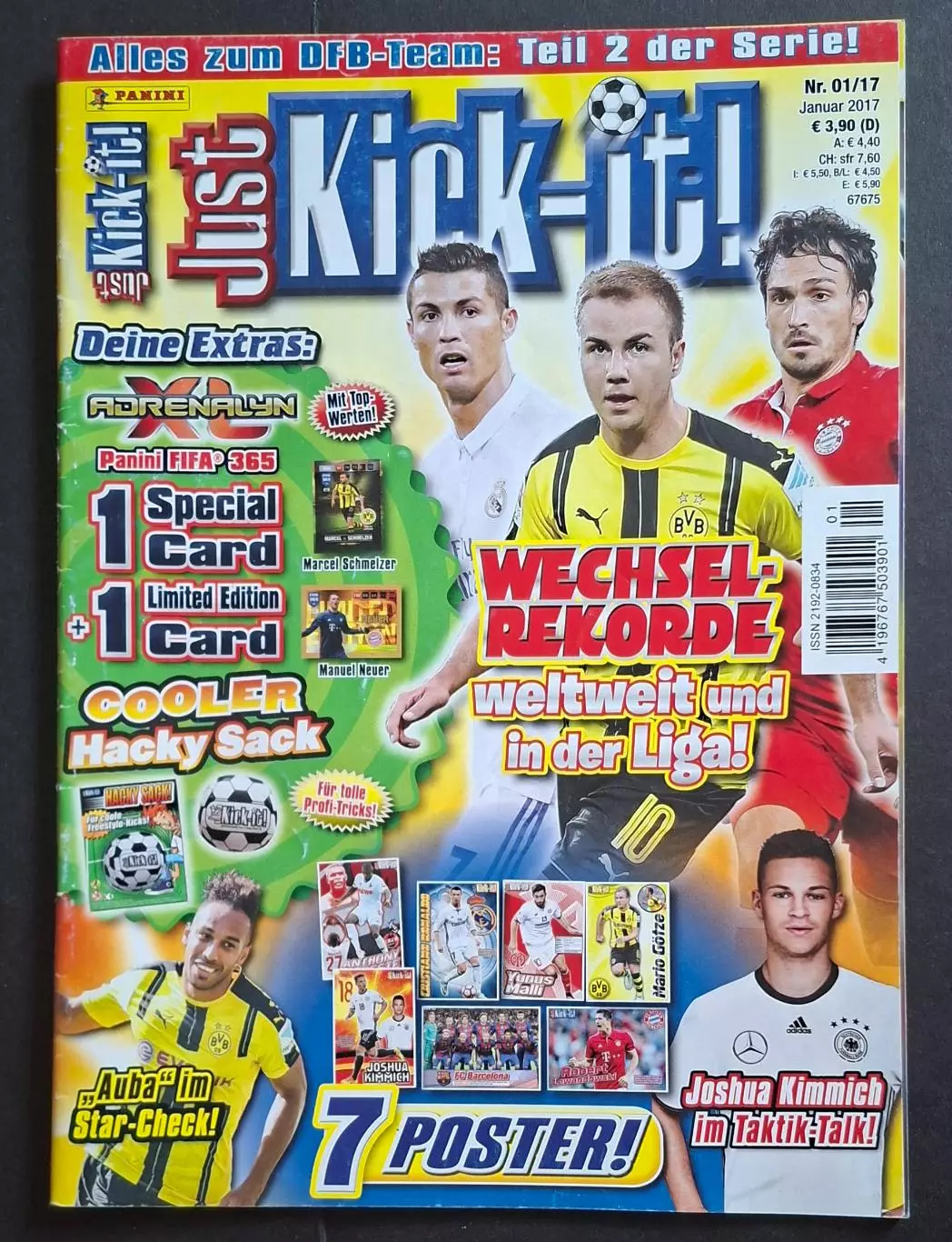 Журнал Kick It #1 2017 постери Кімміх, Барселона - Левандовскі, Маллі - Гетце