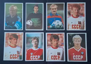 Календарики Футбол гравці збірної СРСР 1990 (16 шт.)