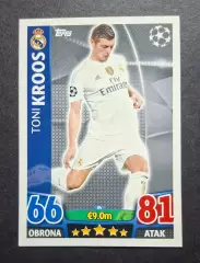 Картка Topps Тоні Кроос Реал Мадрид Ліга Чемпіонів 2015/16