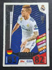 Картка Topps Тоні Кроос Реал Мадрид Ліга Чемпіонів 2017/18