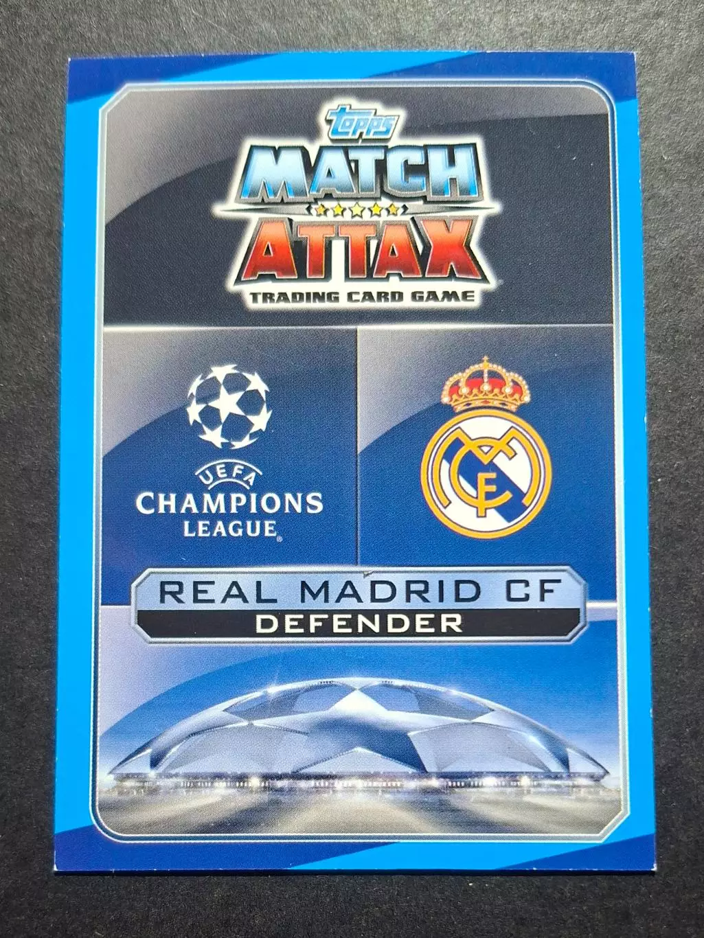 Картка Topps Серхіо Рамос Реал Мадрид Ліга Чемпіонів 2016/17 1