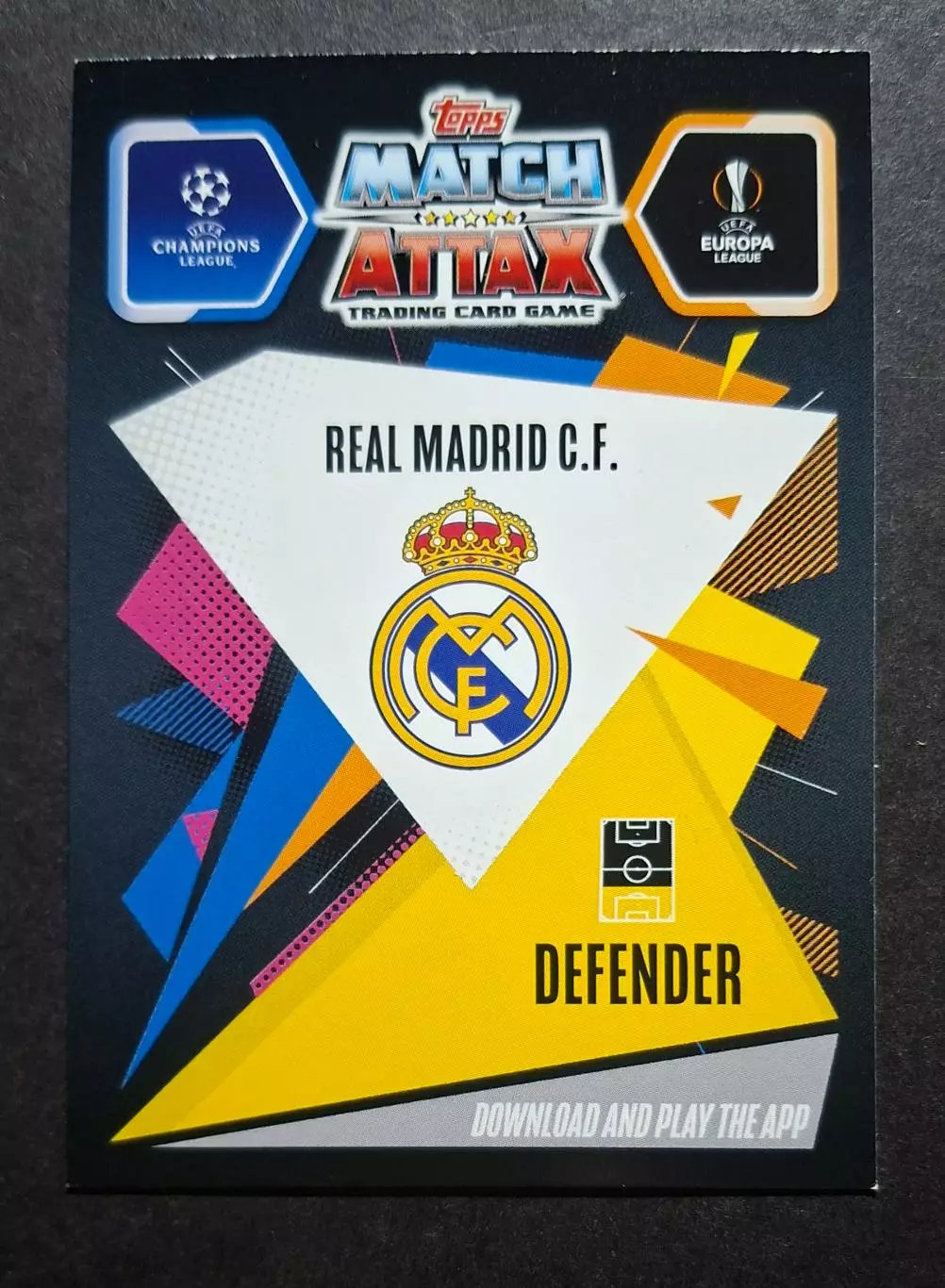 Картка Topps Серхіо Рамос Реал Мадрид Ліга Чемпіонів 2020/21 1