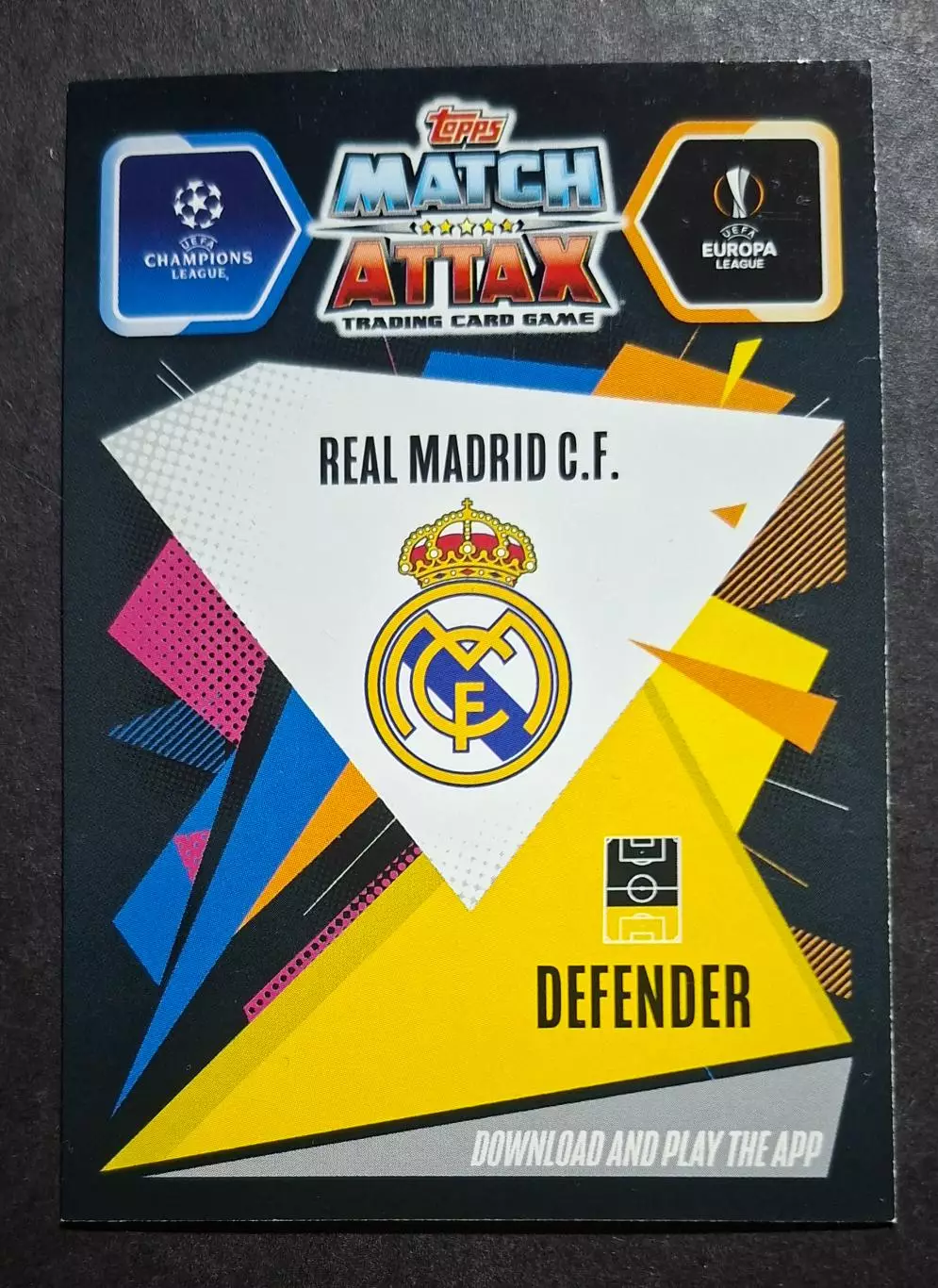 Картка Topps Серхіо Рамос Реал Мадрид Ліга Чемпіонів 2020/21 1