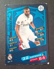 Картка Topps Карім Бензема Реал Мадрид Ліга Чемпіонів 2016/17