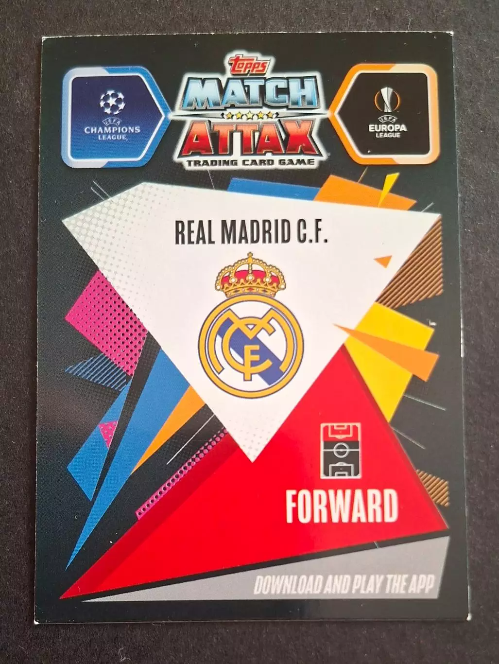 Картка Topps Карім Бензема Реал Мадрид Ліга Чемпіонів 2020/21 1