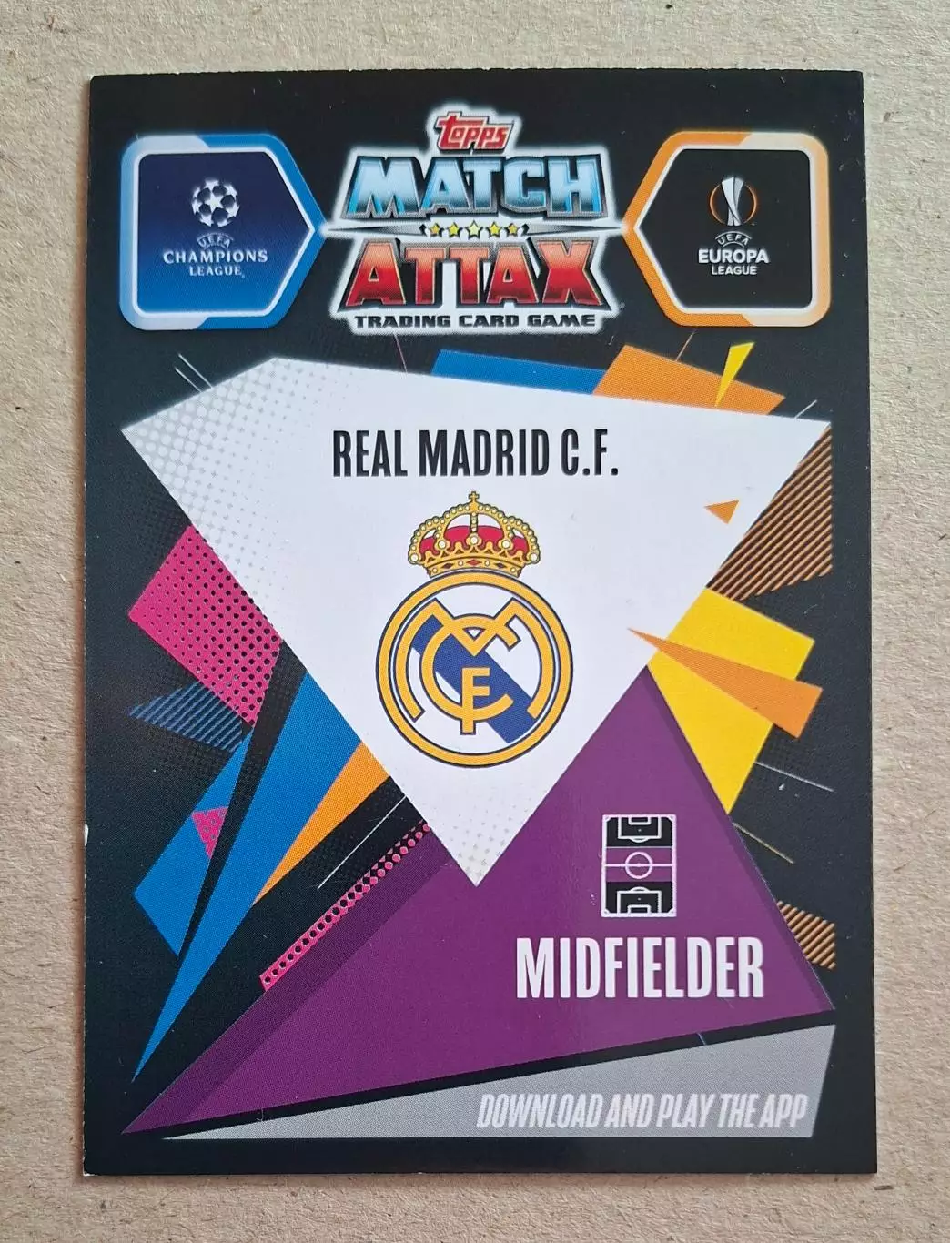 Картка Topps Лука Модрич Реал Мадрид Ліга Чемпіонів 2020/21 1