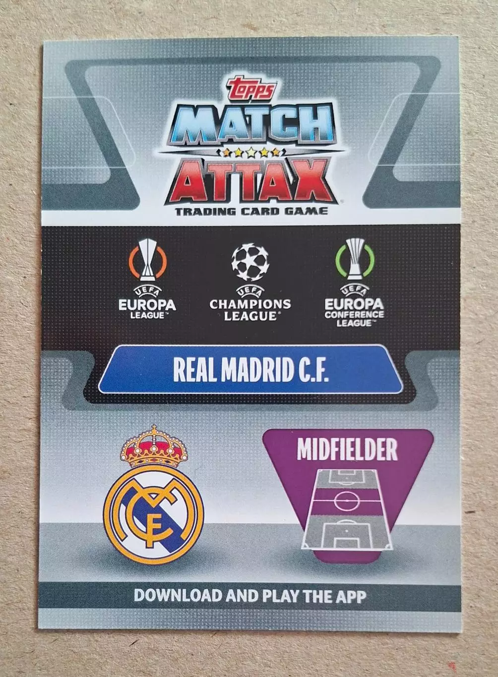 Картка Topps Лука Модрич Реал Мадрид Ліга Чемпіонів 2021/22 1