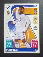 Картка Topps Родріго Реал Мадрид Ліга Чемпіонів 2021/22