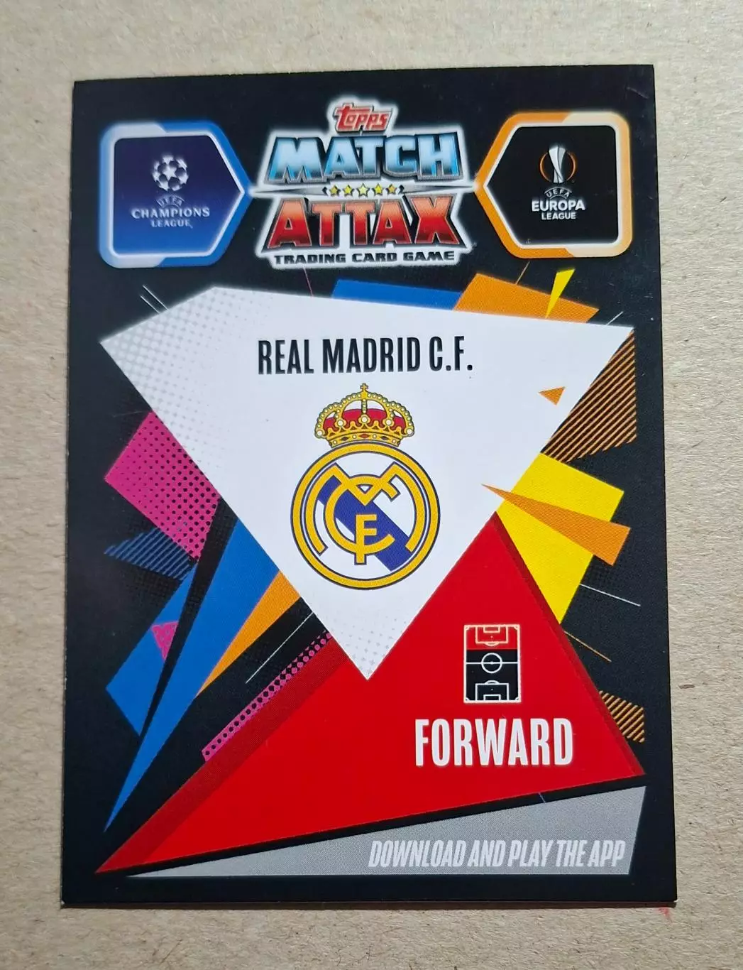 Картка Topps Гарет Бейл Реал Мадрид Ліга Чемпіонів 2020/21 1