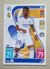 Картка Topps Вінісіус Жуніор Реал Мадрид Ліга Чемпіонів 2021/22