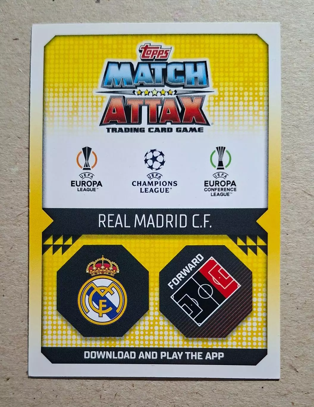 Картка Topps Вінісіус Жуніор Реал Мадрид Ліга Чемпіонів 2022/23 1