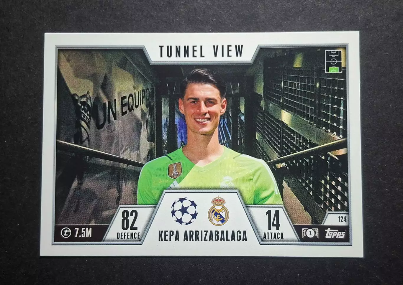 Картка Topps Кепа Аррісабалага Реал Мадрид Ліга Чемпіонів 2023/24