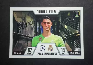 Картка Topps Кепа Аррісабалага Реал Мадрид Ліга Чемпіонів 2023/24