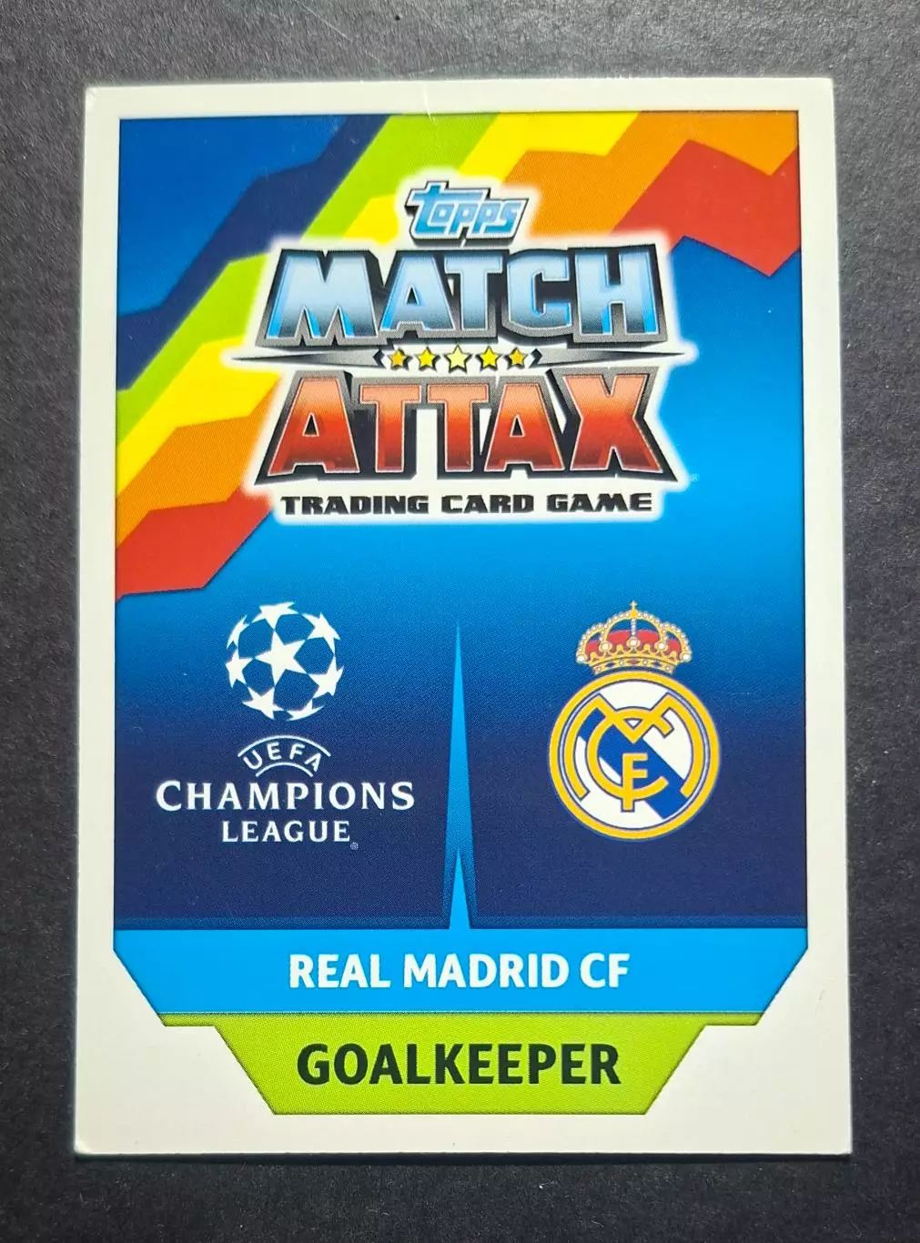 Картка Topps Кейлор Навас Реал Мадрид Ліга Чемпіонів 2017/18 1