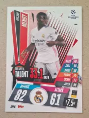 Картка Topps Ferland Mendy/Ферлан Менді Реал Мадрид Ліга Чемпіонів 2020/21