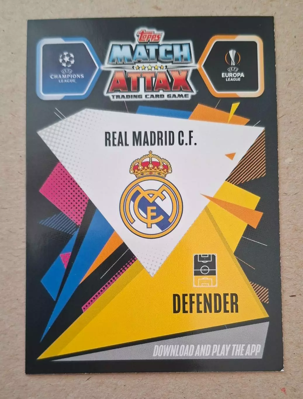 Картка Topps Ferland Mendy/Ферлан Менді Реал Мадрид Ліга Чемпіонів 2020/21 1
