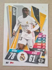 Картка Topps Ferland Mendy/Ферлан Менді Реал Мадрид Ліга Чемпіонів 2020/21