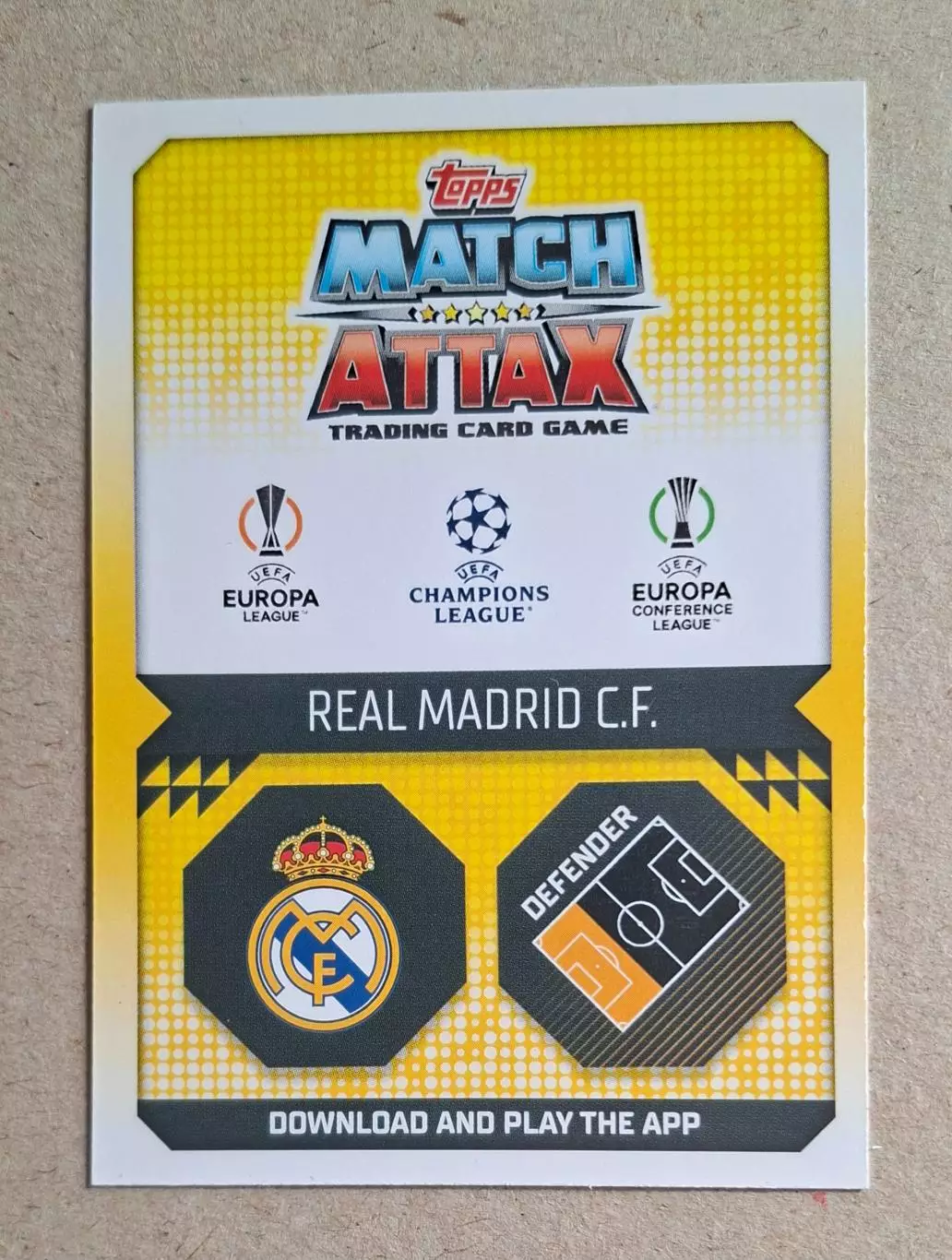Картка Topps Ferland Mendy/Ферлан Менді Реал Мадрид Ліга Чемпіонів 2022/23 1