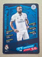 Картка Topps Carvajal / Карвахаль Реал Мадрид Ліга Чемпіонів 2016/17