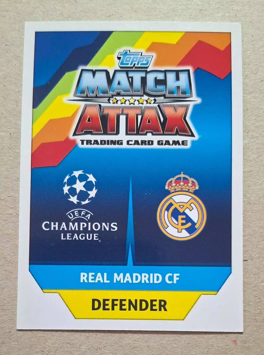 Картка Topps Carvajal / Карвахаль Реал Мадрид Ліга Чемпіонів 2017/18 1