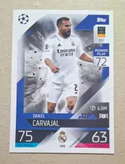 Картка Topps Carvajal / Карвахаль Реал Мадрид Ліга Чемпіонів 2022/23