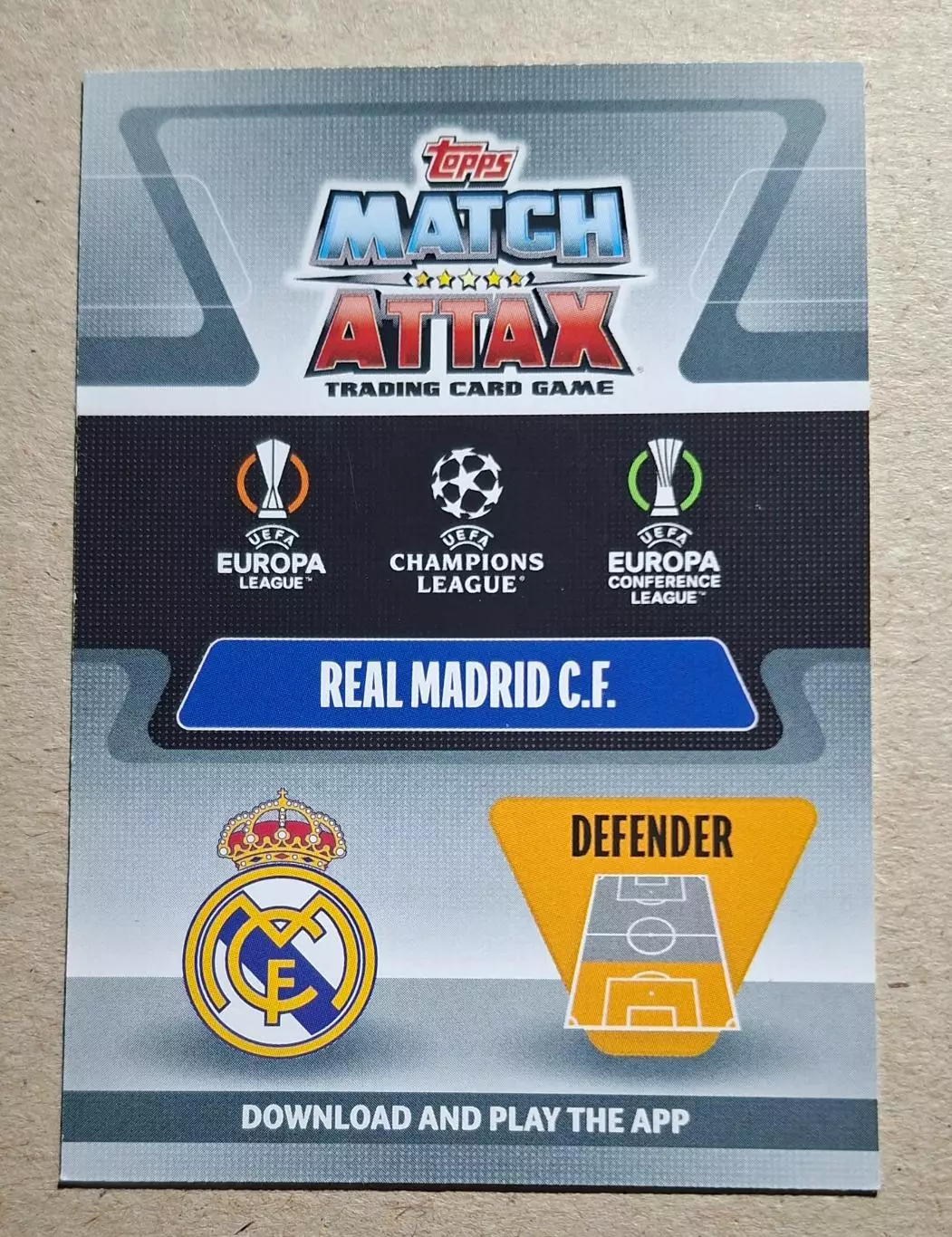 Картка Topps Марсело Реал Мадрид Ліга Чемпіонів 2021/22 1