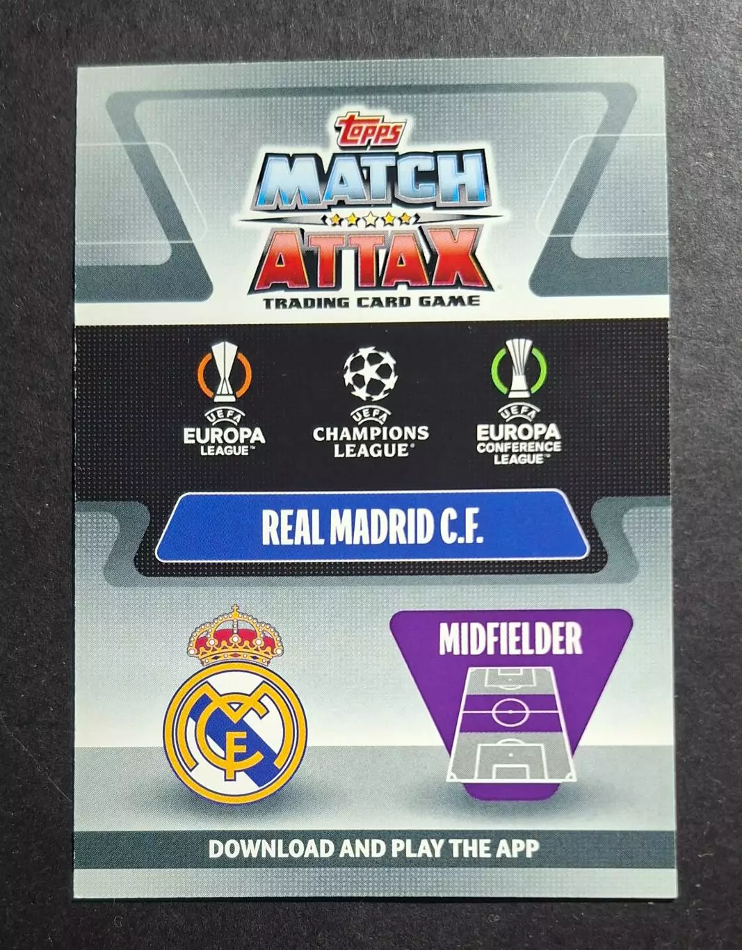 Картка Topps Камавінга Реал Мадрид Ліга Чемпіонів 2021/22 1