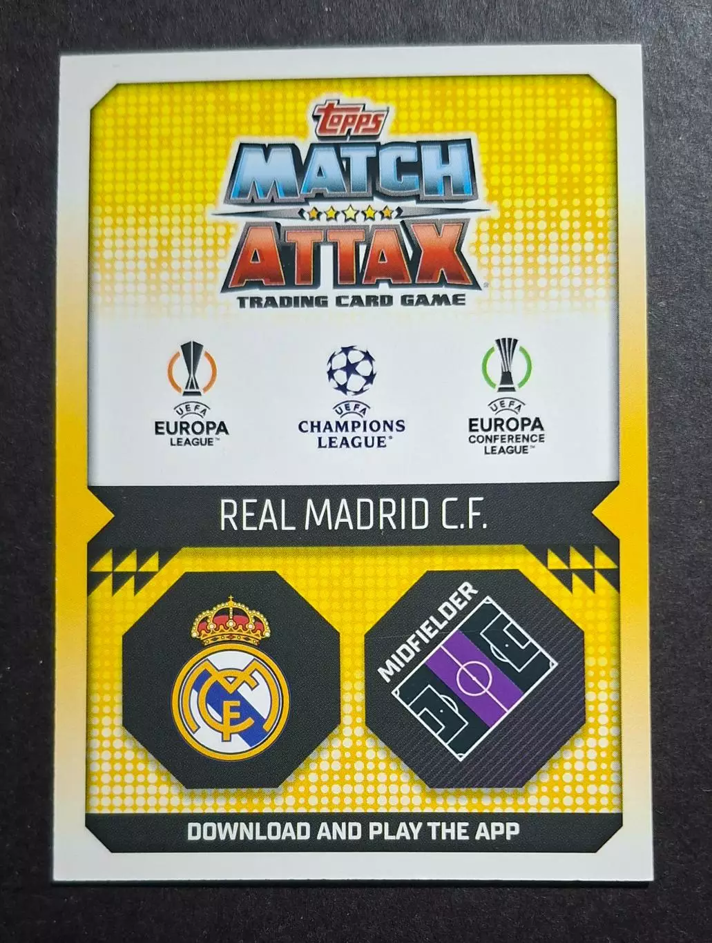 Картка Topps Камавінга Реал Мадрид Ліга Чемпіонів 2022/23 1