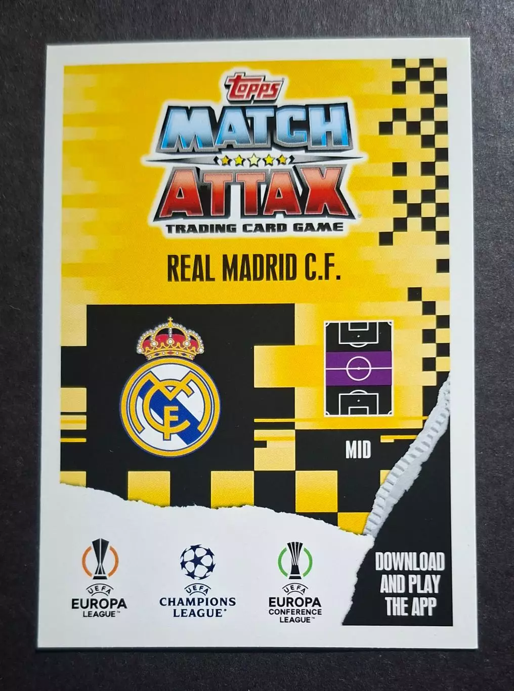 Картка Topps Камавінга Реал Мадрид Ліга Чемпіонів 2023/24 1