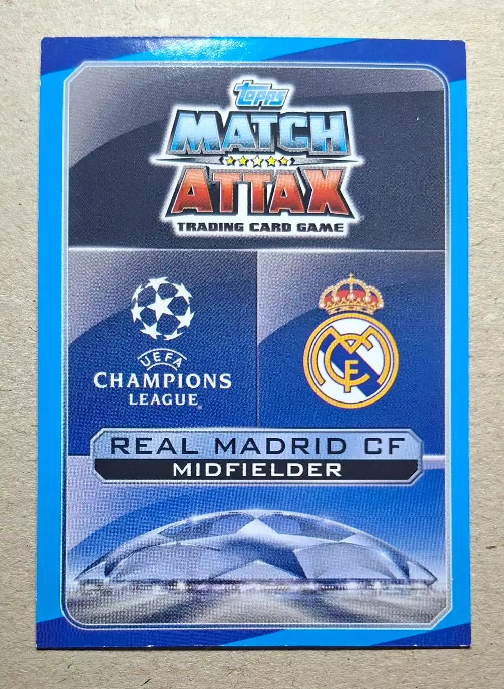 Картка Topps Casemiro / Каземіро Реал Мадрид Ліга Чемпіонів 2016/17 1