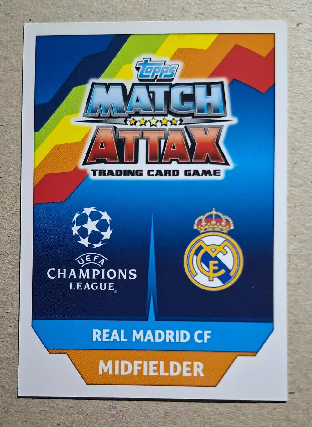 Картка Topps Casemiro / Каземіро Реал Мадрид Ліга Чемпіонів 2017/18 1