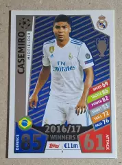 Картка Topps Casemiro / Каземіро Реал Мадрид Ліга Чемпіонів 2017/18