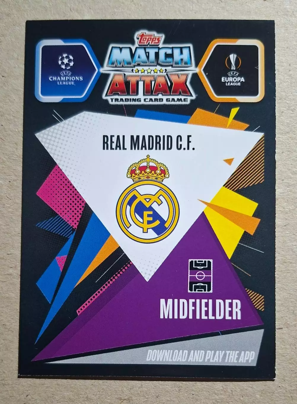 Картка Topps Casemiro / Каземіро Реал Мадрид Ліга Чемпіонів 2020/21 1