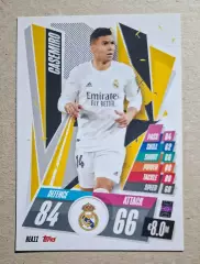 Картка Topps Casemiro / Каземіро Реал Мадрид Ліга Чемпіонів 2020/21