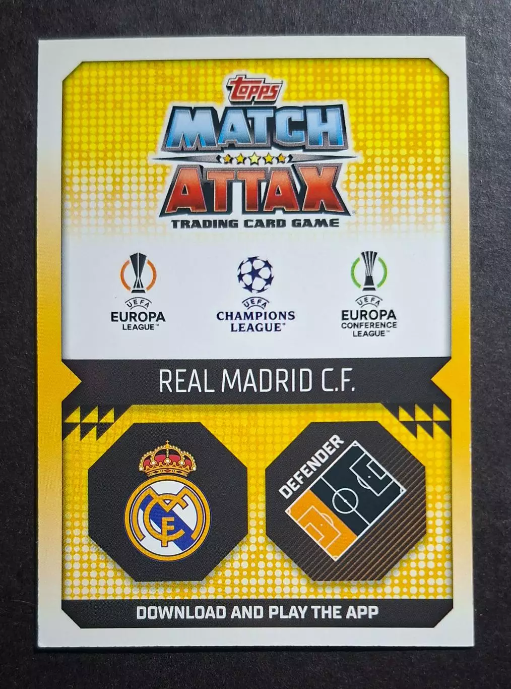 Картка Topps Alaba /Алаба Реал Мадрид Ліга Чемпіонів 2022/23 1