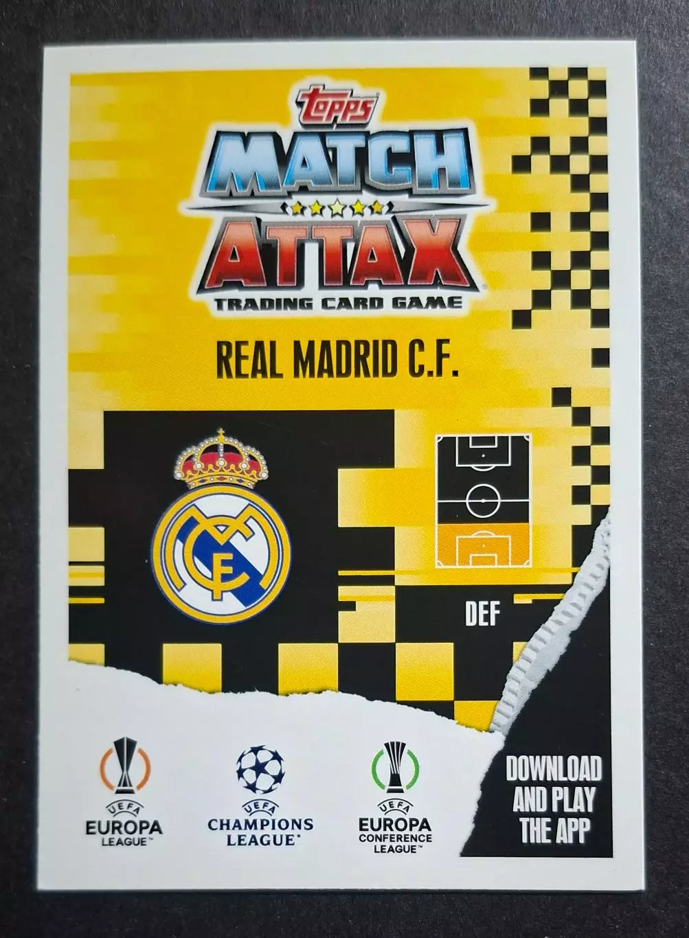 Картка Topps Alaba /Алаба Реал Мадрид Ліга Чемпіонів 2023/24 1