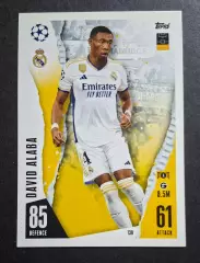 Картка Topps Alaba /Алаба Реал Мадрид Ліга Чемпіонів 2023/24