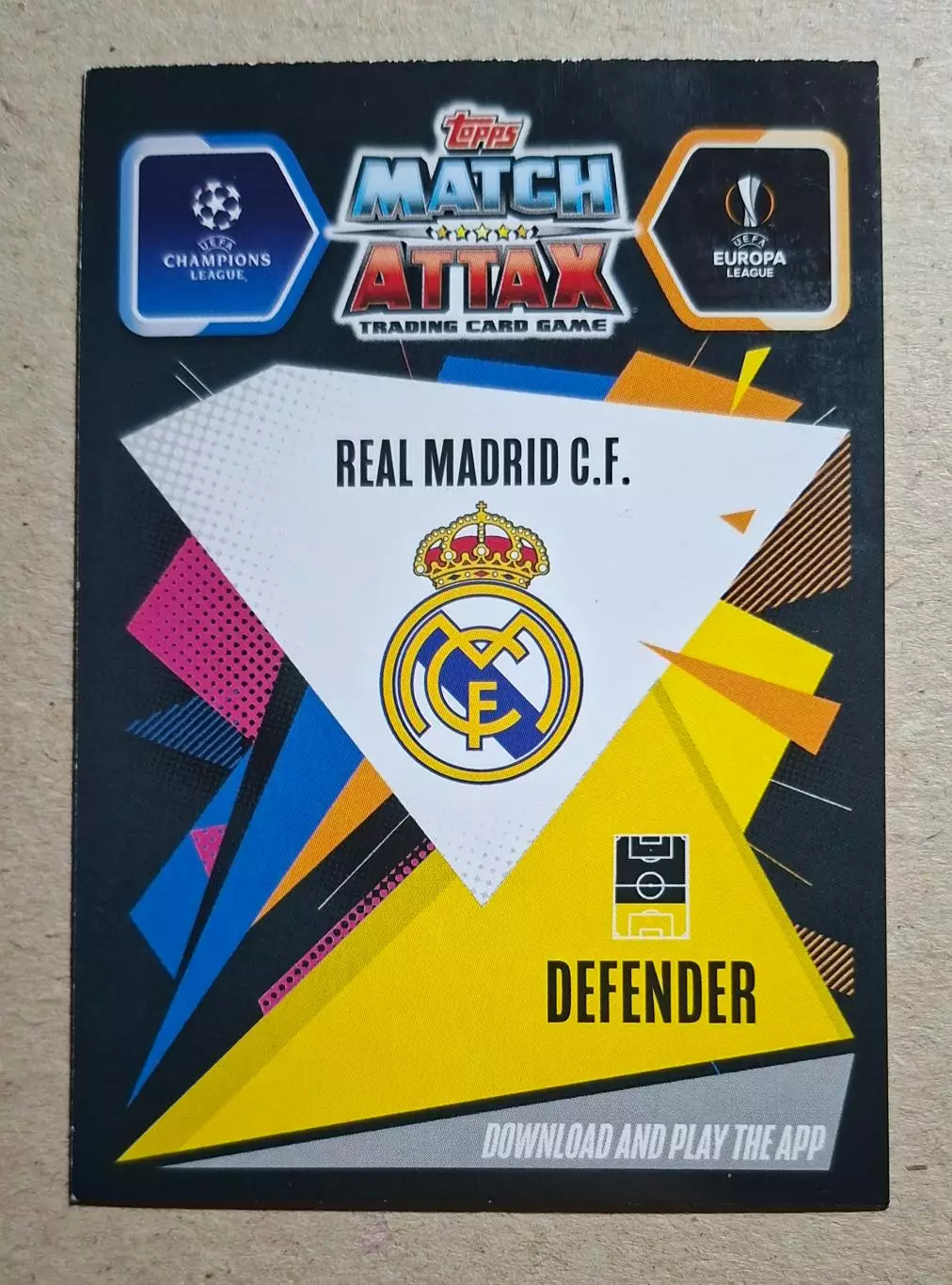 Картка Topps Militao/ Мілітао Реал Мадрид Ліга Чемпіонів 2020/21 1