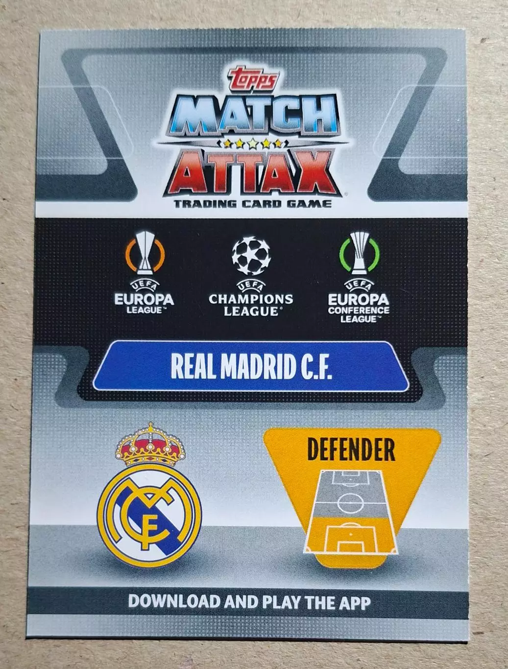 Картка Topps Militao/ Мілітао Реал Мадрид Ліга Чемпіонів 2021/22 1