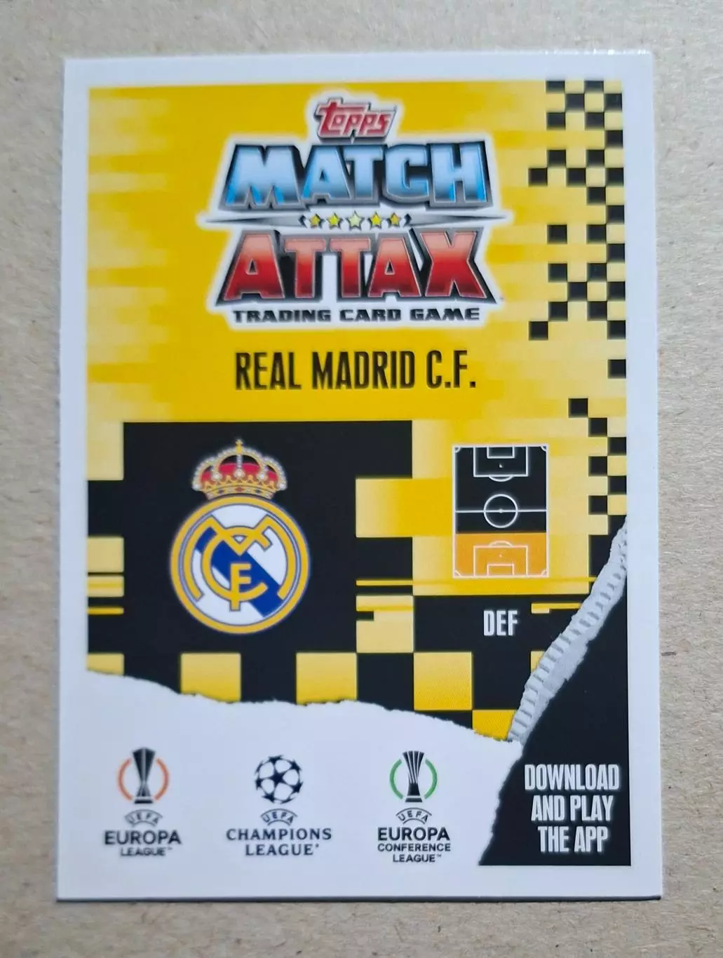 Картка Topps Militao/ Мілітао Реал Мадрид Ліга Чемпіонів 2023/24 1