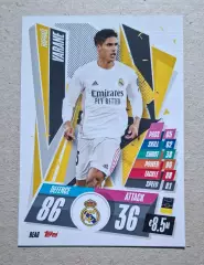 Картка Topps Varane / Варан Реал Мадрид Ліга Чемпіонів 2020/21