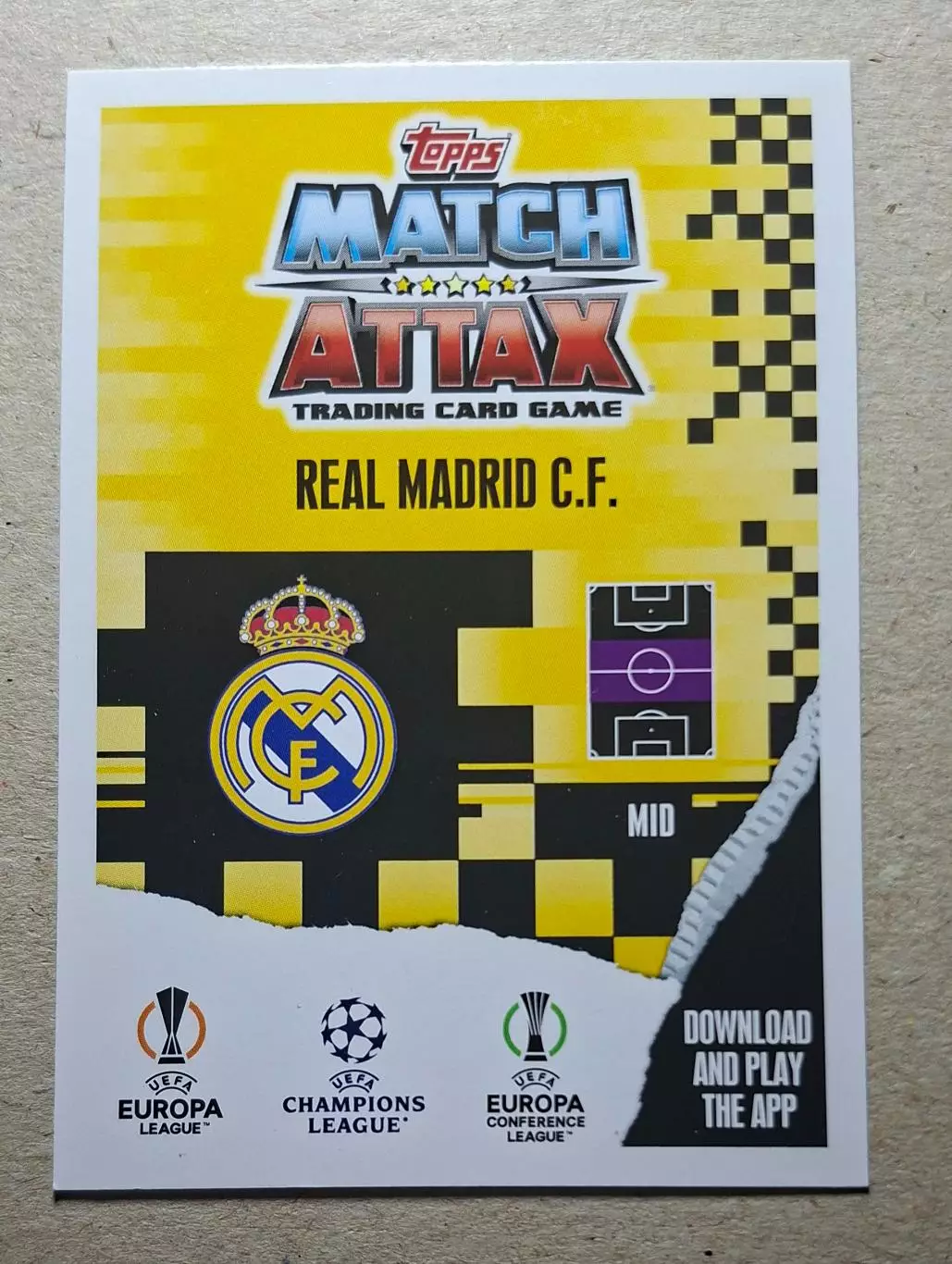 Картка Topps Tchouameni / Чуамені Реал Мадрид Ліга Чемпіонів 2023/24 1