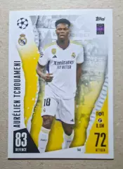 Картка Topps Tchouameni / Чуамені Реал Мадрид Ліга Чемпіонів 2023/24