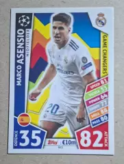 Картка Topps Asensio / Асенсіо Реал Мадрид Ліга Чемпіонів 2017/18