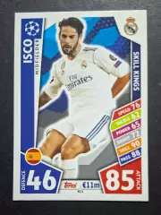 Картка Topps Isco/ Іско Реал Мадрид Ліга Чемпіонів 2017/18