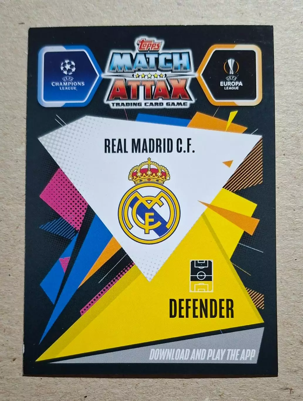 Картка Topps Nacho / Начо Реал Мадрид Ліга Чемпіонів 2020/21 1
