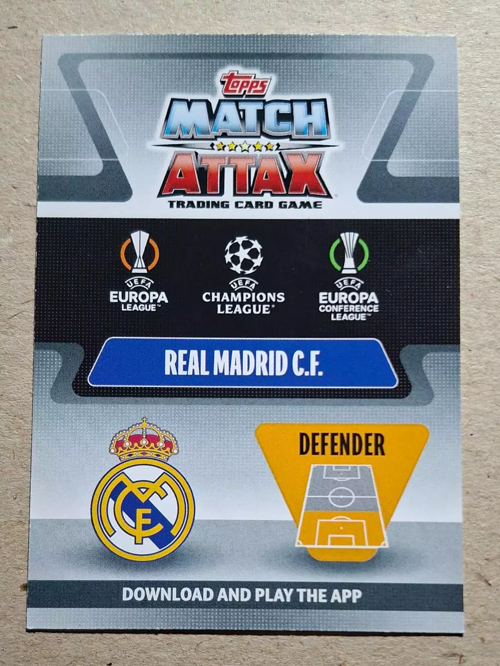 Картка Topps Nacho / Начо Реал Мадрид Ліга Чемпіонів 2021/22 1