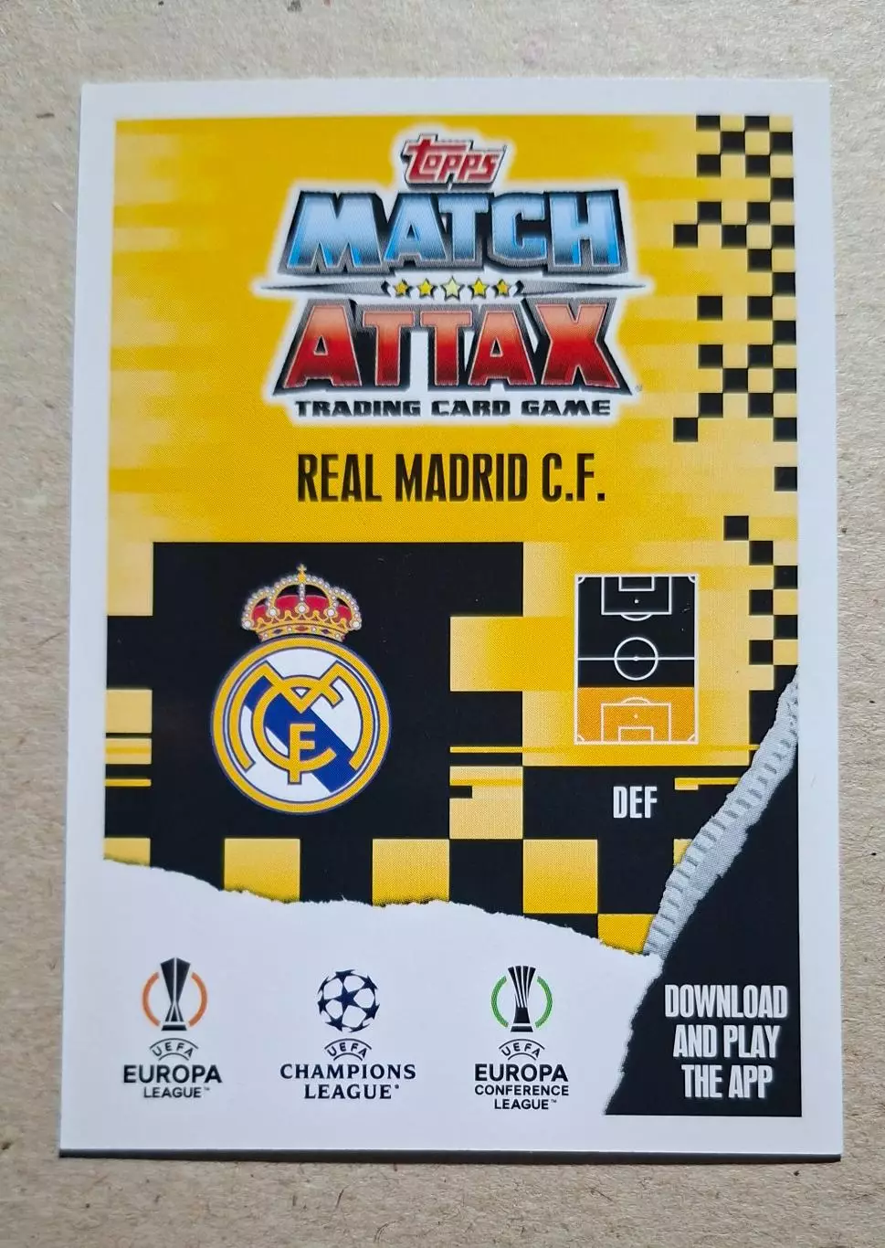 Картка Topps Nacho / Начо Реал Мадрид Ліга Чемпіонів 2023/24 1